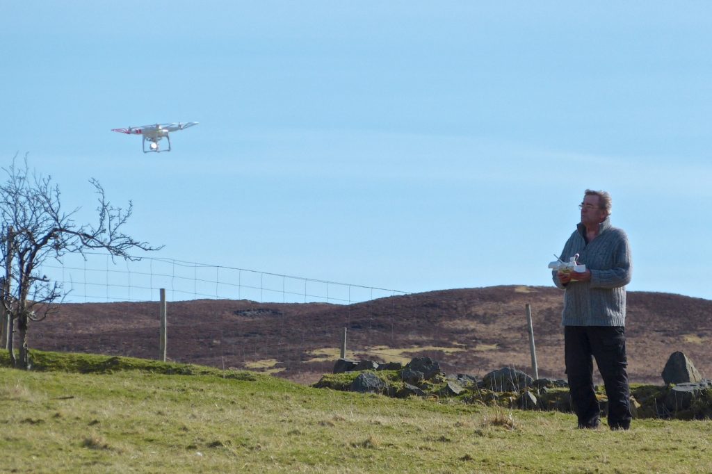 Deploying modern technology: using a quadcopter to survey cottars dwellings at Branault