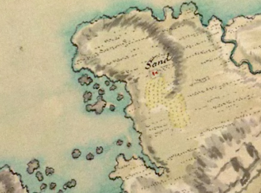 Roy 1750s map Sanna